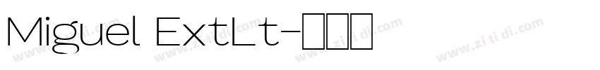 Miguel ExtLt字体转换 Miguel ExtLt字体转换